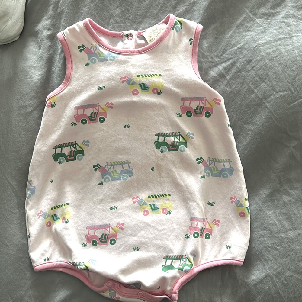 TBBC Golf Cart print bubble - 2t